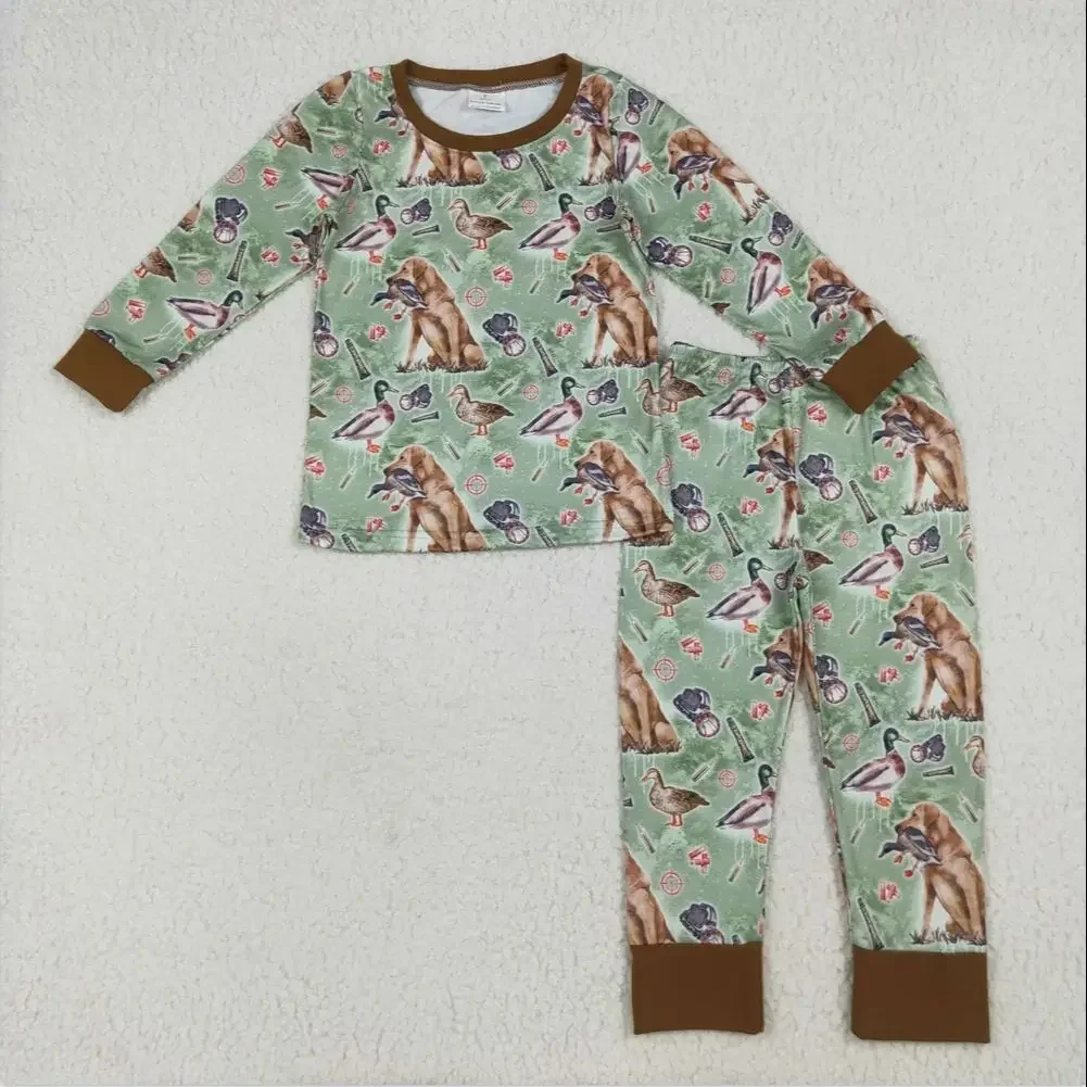 Wholesale Baby Boy Long Sleeves Green Dogs Ducks Hunting Children Clothes Sets Toddler Kids Outfit Clothing New Hot Sale
Wholesale Baby Boy Long Sleeves Green Dogs Ducks Hunting Children Clothes Sets Toddler Kids Outfit Clothing New Hot Sale