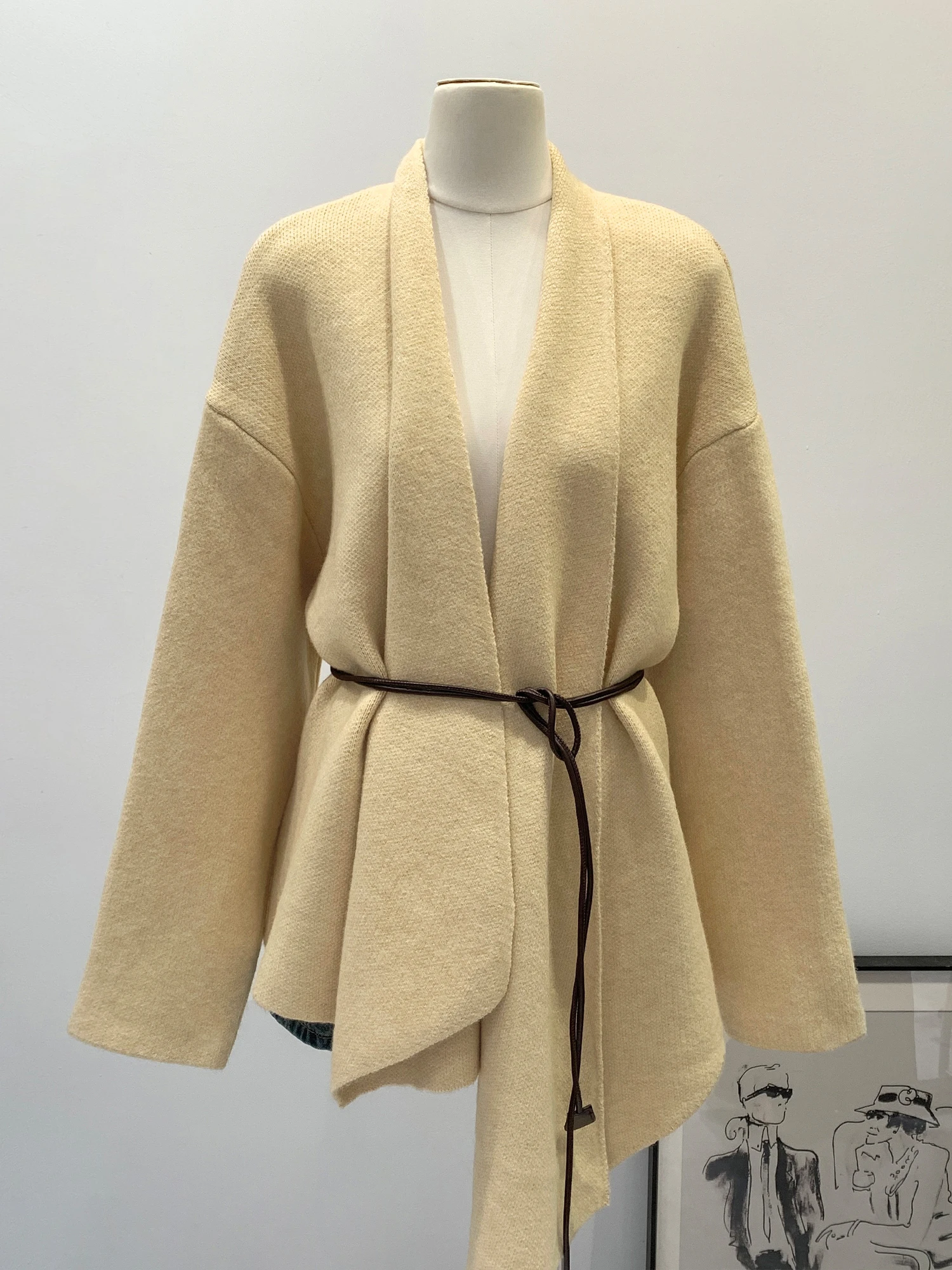 Chic Oatmeal Thickened Coat Collar Sweater Women's 2026 New Medium Length Knitted Shirt Korean Style Loose Fit Long Sleeve
Chic Oatmeal Thickened Coat Collar Sweater Women's 2026 New Medium Length Knitted Shirt Korean Style Loose Fit Long Sleeve