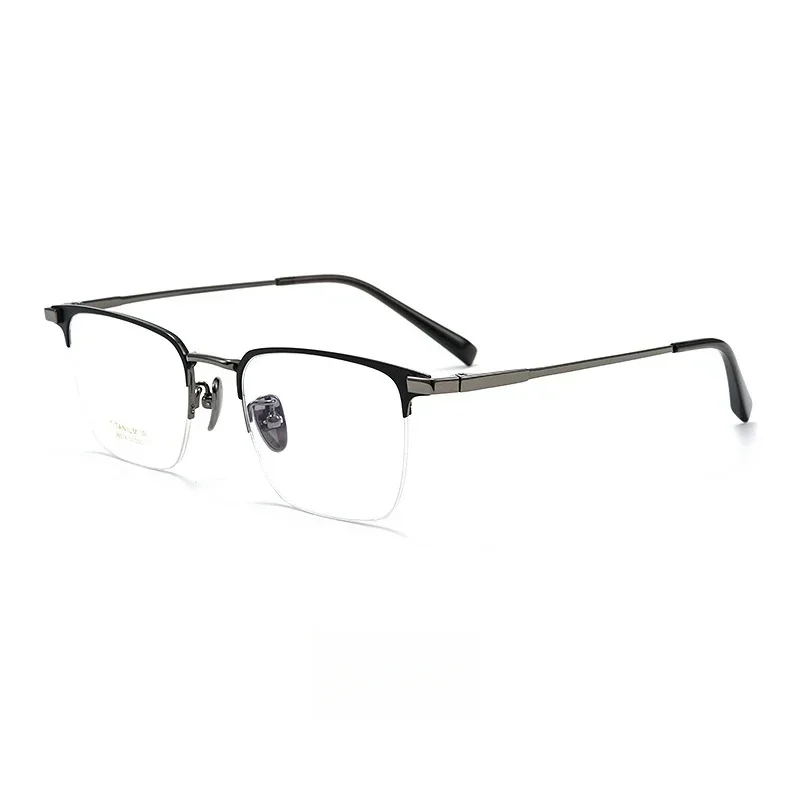 Pure Titanium Men's Half-frame Glasses Frame Business Reading Eyeglasses Luxury Ultra-light Optical Prescription Eyewear H26014Y
Pure Titanium Men's Half-frame Glasses Frame Business Reading Eyeglasses Luxury Ultra-light Optical Prescription Eyewear H26014Y