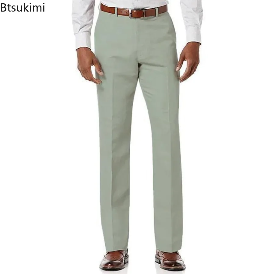 2025 Men's Suit Straight Leg Pants High Waisted Spring New Style Multiple Colors Pants Business Casual Formal Trousers for Men
2025 Men's Suit Straight Leg Pants High Waisted Spring New Style Multiple Colors Pants Business Casual Formal Trousers for Men