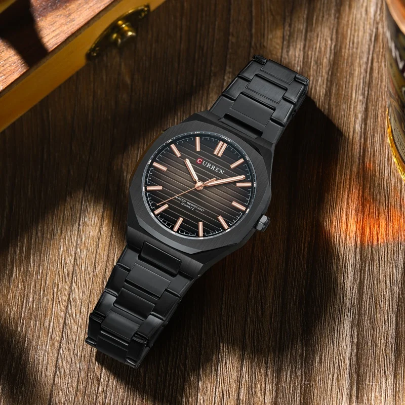 CURREN 8456 Модные мужские кварцевые часы Деловые светящиеся часы Водонепроницаемый ремешок из нержавеющей стали Элегантные простые часы для мужчин
CURREN 8456 Модные мужские кварцевые часы Деловые светящиеся часы Водонепроницаемый ремешок из нержавеющей стали Элегантные простые часы для мужчин
