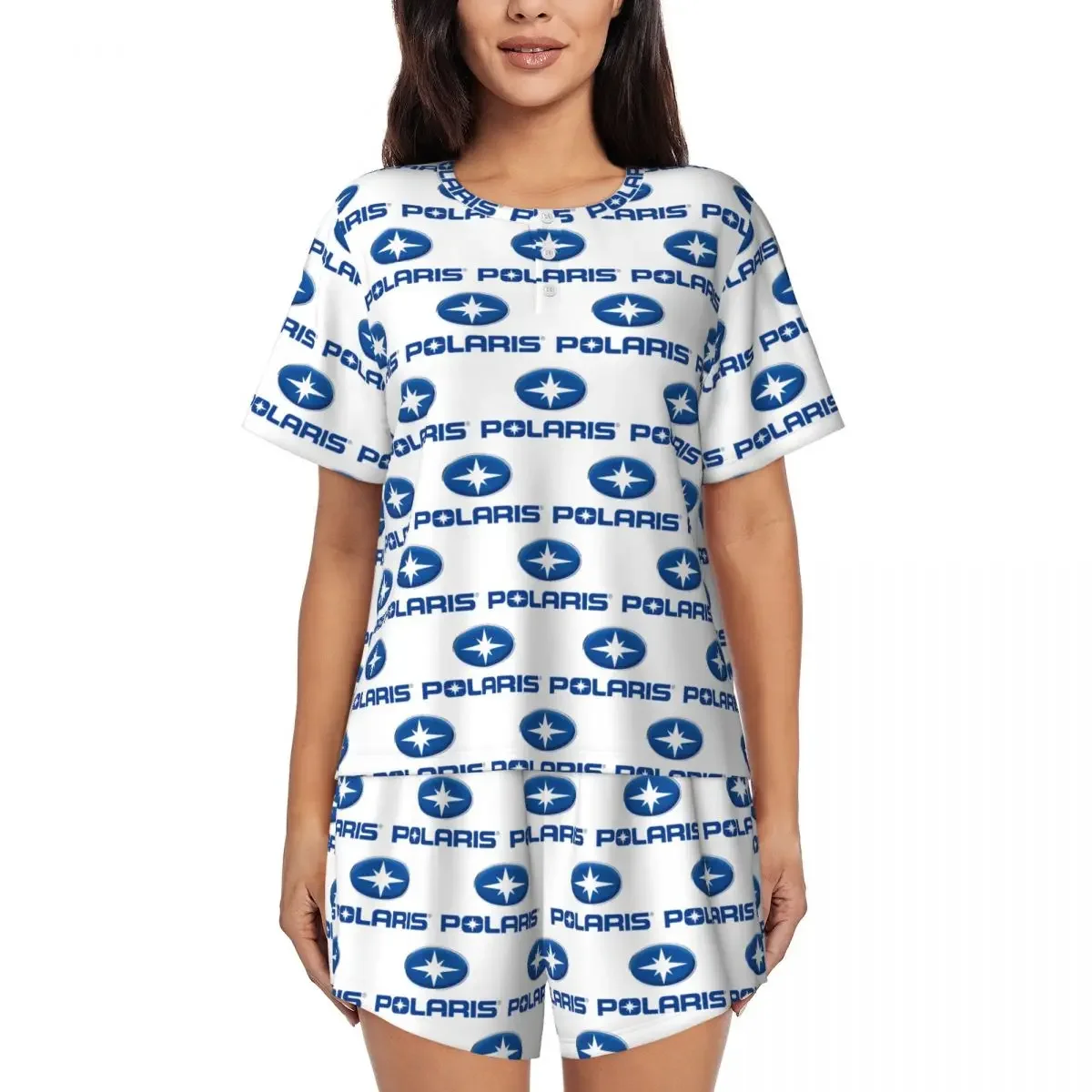Polaris Logo Round Neck Short Sleeves Nightdress for Sleeping Sleepshirts Women Loose Pajama Set Short Pants
Polaris Logo Round Neck Short Sleeves Nightdress for Sleeping Sleepshirts Women Loose Pajama Set Short Pants