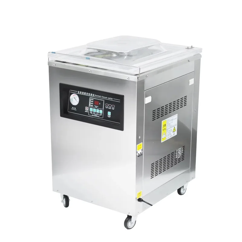 Household DZ-500 vertical vacuum packaging machine, suitable for sausage, steak, pork, dried fruit packaging.
Household DZ-500 vertical vacuum packaging machine, suitable for sausage, steak, pork, dried fruit packaging.