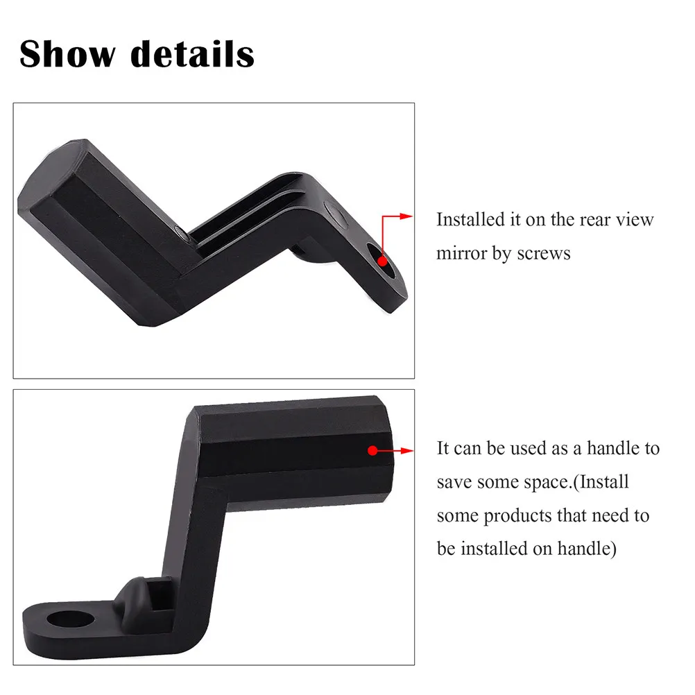 Motorcycle Rearview Mirror Mount Bracket Compact Lightweight Space Saving Handle for Phone Holder Headlight Voltmeter USB
Motorcycle Rearview Mirror Mount Bracket Compact Lightweight Space Saving Handle for Phone Holder Headlight Voltmeter USB