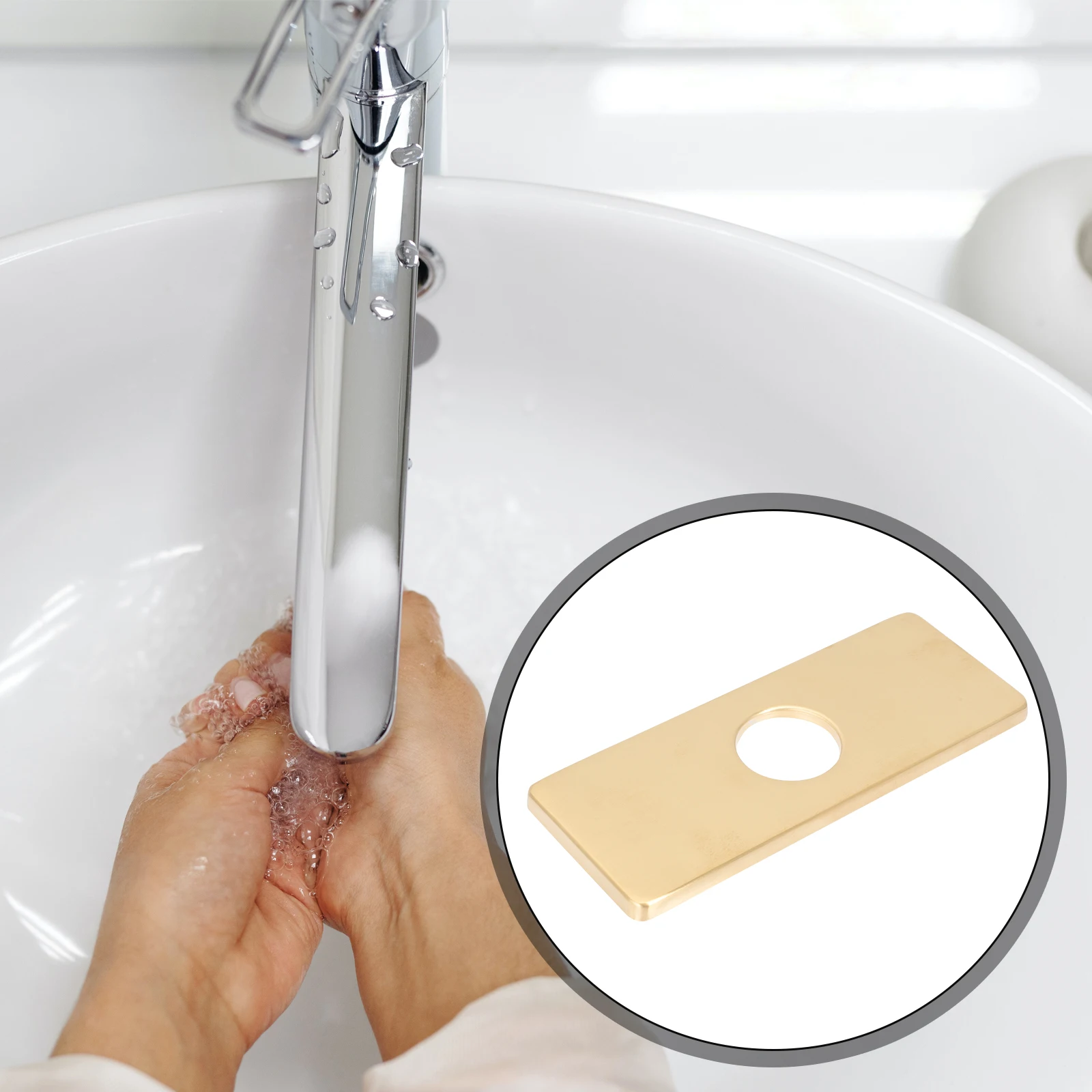 2Pcs Faucet Panel Hole Cover Kitchen Supply Sink Stainless Steel Decorative Elegant Design Bathroom Accessory Durable Material
2Pcs Faucet Panel Hole Cover Kitchen Supply Sink Stainless Steel Decorative Elegant Design Bathroom Accessory Durable Material