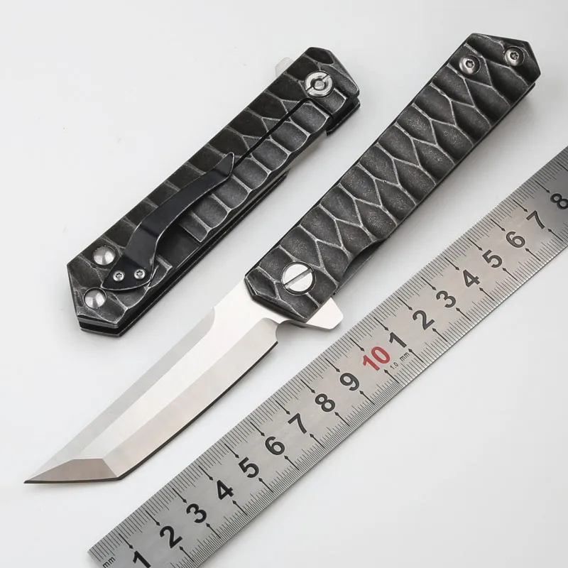 Free Wolf FW50 D2 Folding Knife Steel Handle Ball Bearing Pocket Outdoor Hunting Camping Hunting Kitchen EDC Knife
Free Wolf FW50 D2 Folding Knife Steel Handle Ball Bearing Pocket Outdoor Hunting Camping Hunting Kitchen EDC Knife
