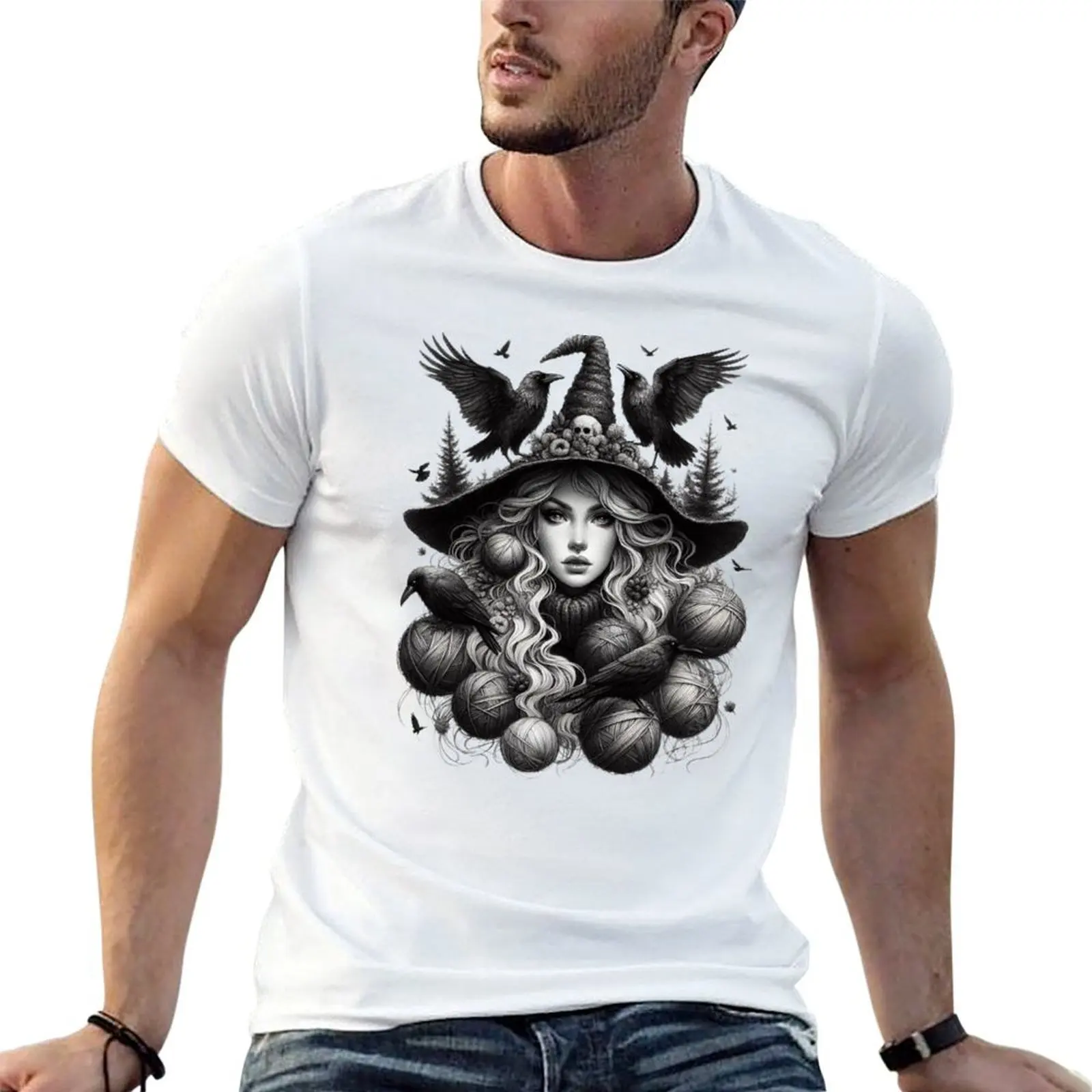 Witch of Yarn and Ravens - Enchanting Fiber Art T-Shirt anime t shirts for man t shirt man casual essential t shirt T-shirt
Witch of Yarn and Ravens - Enchanting Fiber Art T-Shirt anime t shirts for man t shirt man casual essential t shirt T-shirt