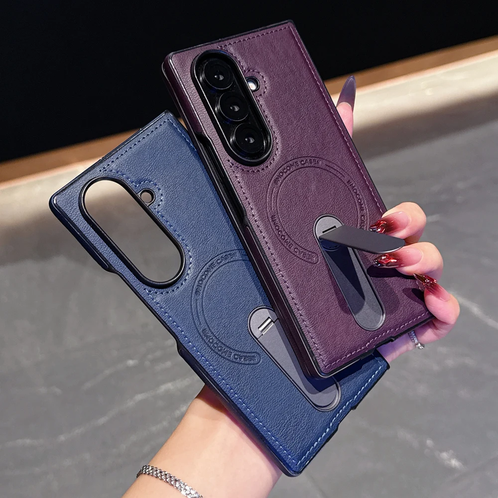 KEYSION Luxuxy Retro PU Leather Case for Samsung Galaxy Z Fold 7 6 5 4 3 5G 360° Rotation Kickstand Shockproof Phone Back Cover
KEYSION Luxuxy Retro PU Leather Case for Samsung Galaxy Z Fold 7 6 5 4 3 5G 360° Rotation Kickstand Shockproof Phone Back Cover