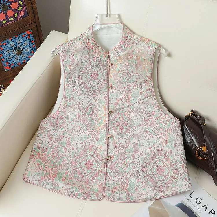 New Chinese Sle Ladies Vest D2605 Spring 2026 Faion Outerwear Stand Collar National Sle Trendy Women's Jaet
New Chinese Sle Ladies Vest D2605 Spring 2026 Faion Outerwear Stand Collar National Sle Trendy Women's Jaet