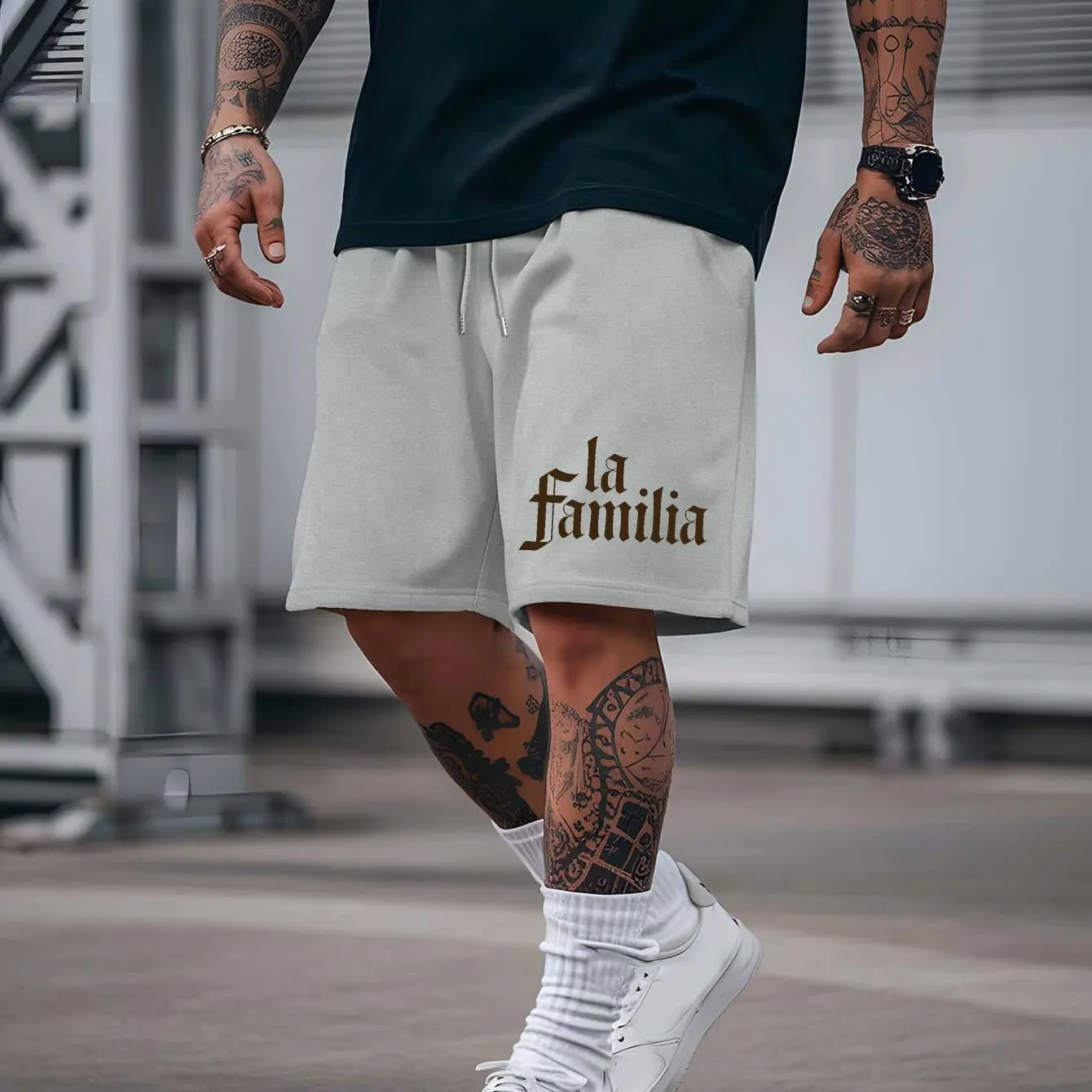 A Familia Men's Summer Outdoor Sports Shorts - Breathable Casual Sports Shorts with Elastic Waist and Letter Logo, Soft Fabric
A Familia Men's Summer Outdoor Sports Shorts - Breathable Casual Sports Shorts with Elastic Waist and Letter Logo, Soft Fabric