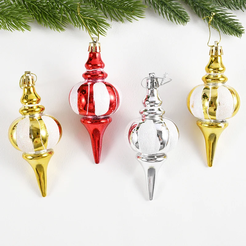 4PCS Christmas Tree Decoration Electroplated Gourd Hanging Decor For 2024 Christmas Water Drop Home Pendant New Year Craft Gift
4PCS Christmas Tree Decoration Electroplated Gourd Hanging Decor For 2024 Christmas Water Drop Home Pendant New Year Craft Gift