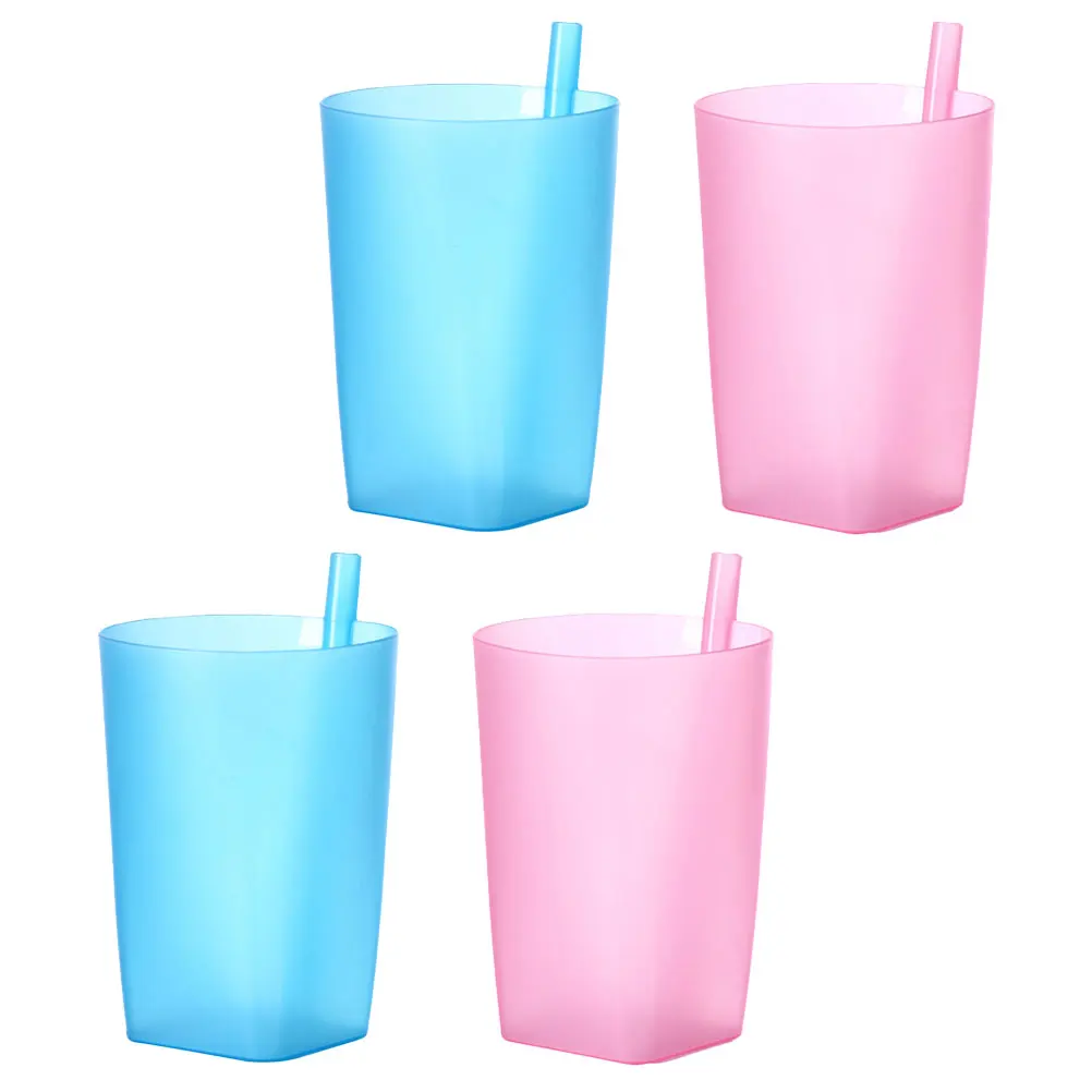 4pcs Candy Straw Cups Drinking Water Cup Toddler Anti-Fall Design Easy Clean 350Ml For Juice Cup With Straw Milk 
4pcs Candy Straw Cups Drinking Water Cup Toddler Anti-Fall Design Easy Clean 350Ml For Juice Cup With Straw Milk