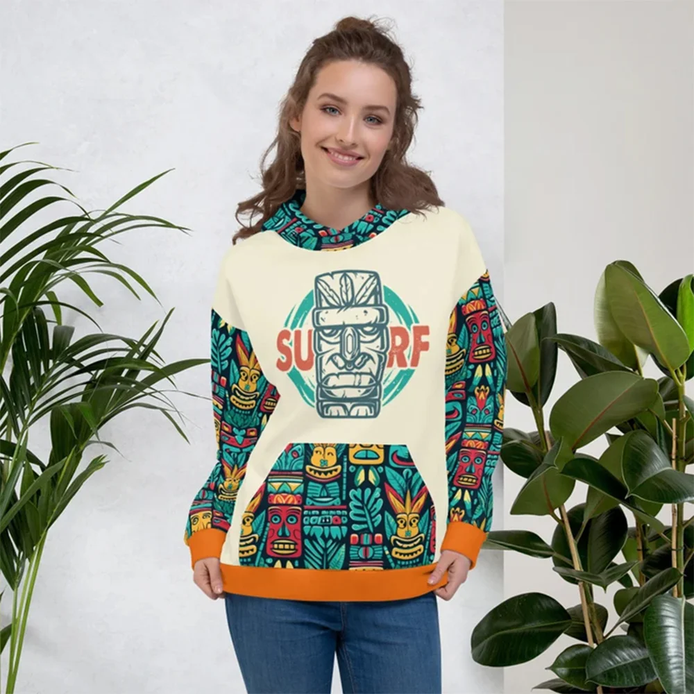 Hot Selling Tiki Retro Totem Casual Hoodies Statue pattern Hooded Sweatshirt Fashion Comfortable Leisure clothing Streetwear
Hot Selling Tiki Retro Totem Casual Hoodies Statue pattern Hooded Sweatshirt Fashion Comfortable Leisure clothing Streetwear 