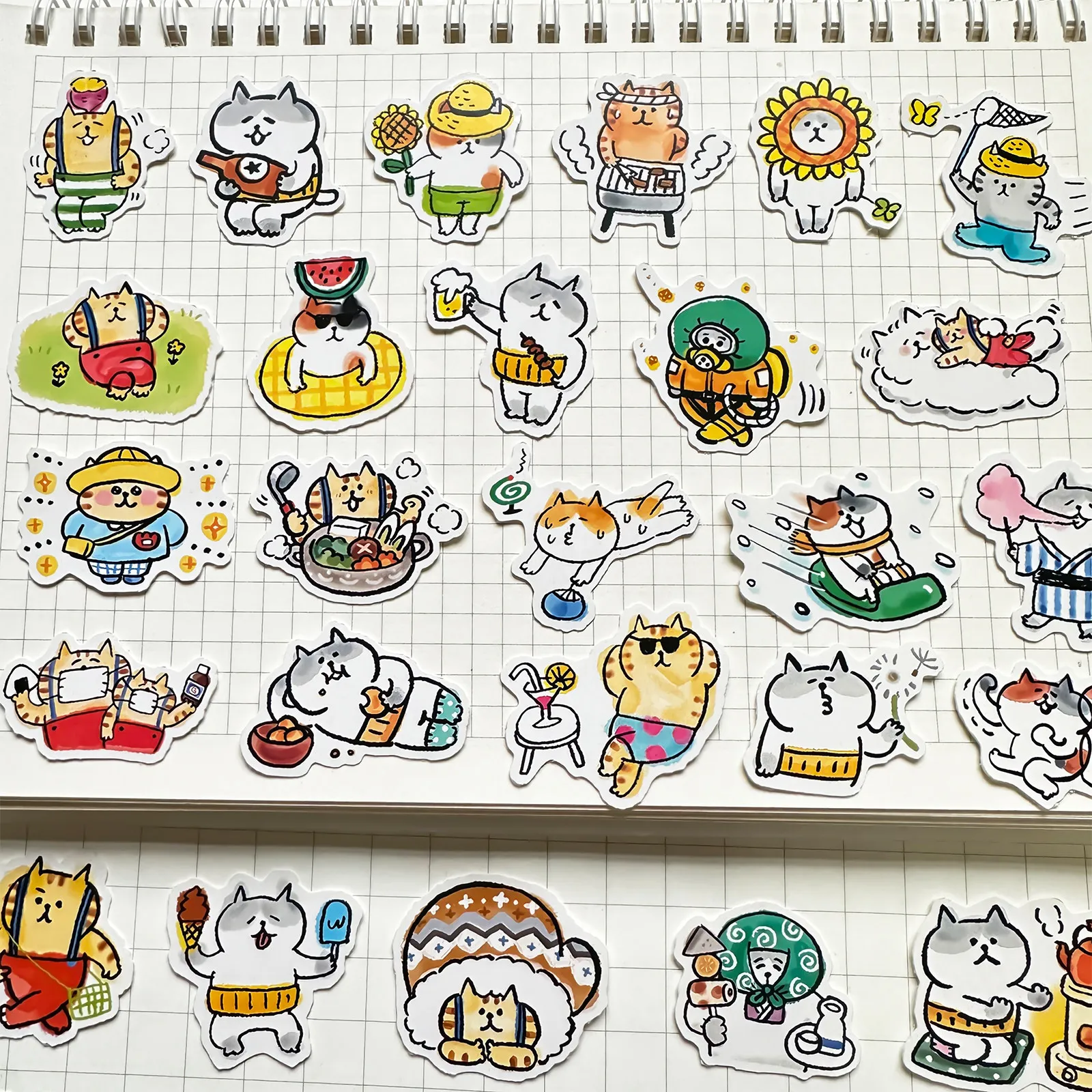 Ins Cute Cartoon Cat Four Seasons Animal Stickers DIY Diary Notebook Scrapbook Decoration for Kids
Ins Cute Cartoon Cat Four Seasons Animal Stickers DIY Diary Notebook Scrapbook Decoration for Kids