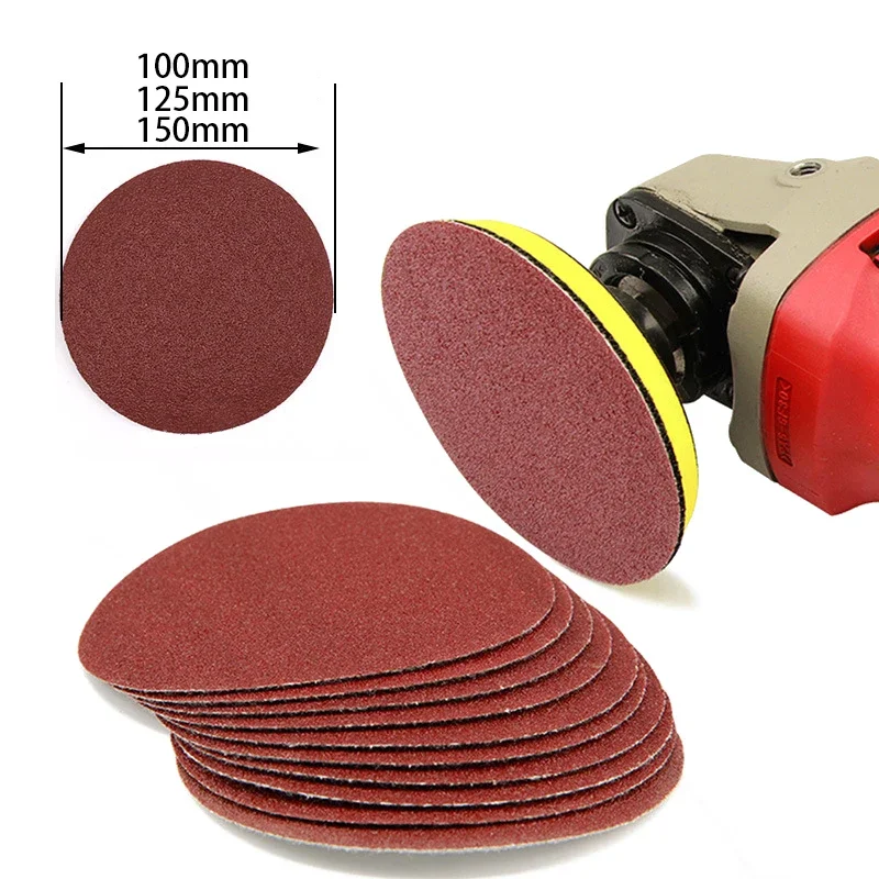 10PCS Special Sandpaper Disk for Round Polishing for Drill Grinder Rotary Tool Diameter:100mm/125mm/150mm Red Brown
10PCS Special Sandpaper Disk for Round Polishing for Drill Grinder Rotary Tool Diameter:100mm/125mm/150mm Red Brown