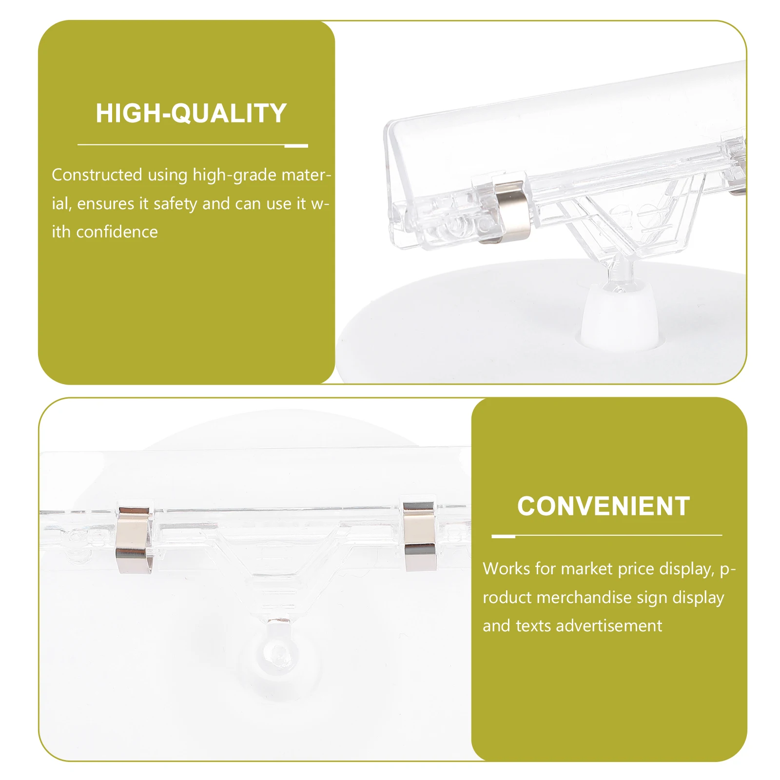 5Pcs Versatile Label Clips Practical Advertising Stand Lightweight Price Tag Holder Accessories
5Pcs Versatile Label Clips Practical Advertising Stand Lightweight Price Tag Holder Accessories