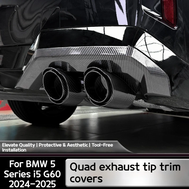 For BMW 5 series i5 G60 2024-2026 Car ASB Carbon fiber All-inclusive four-outlet tailmouth cover exterior decoration supplies
For BMW 5 series i5 G60 2024-2026 Car ASB Carbon fiber All-inclusive four-outlet tailmouth cover exterior decoration supplies