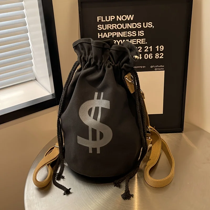 Stylish Bucket Bag Versatile Canvas Casual Bag Minimalist Fashion Backpack
Stylish Bucket Bag Versatile Canvas Casual Bag Minimalist Fashion Backpack