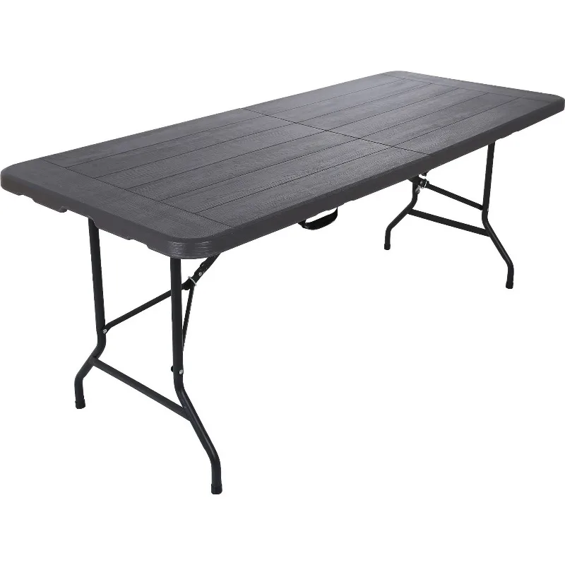 Plastic folding table, rectangular table, wood pattern, wood grain dining table 180 * 74cm blow molding folding furniture
Plastic folding table, rectangular table, wood pattern, wood grain dining table 180 * 74cm blow molding folding furniture