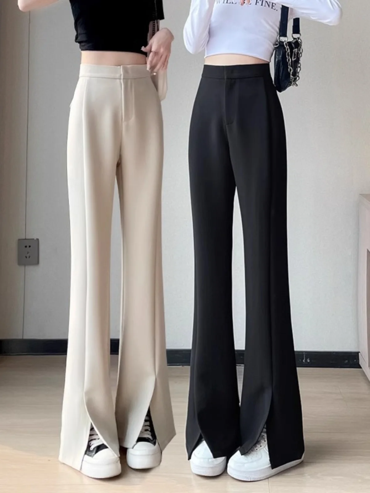 High Waist Fleece Lined Wide Leg Pants Women's Autumn Winter Casual Trousers Flared Pants Cotton 100% Versatile Style
High Waist Fleece Lined Wide Leg Pants Women's Autumn Winter Casual Trousers Flared Pants Cotton 100% Versatile Style