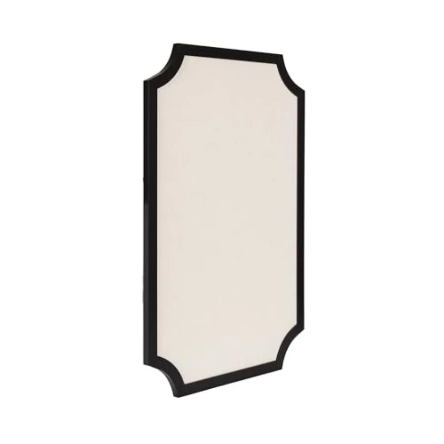 Декоративная современная доска для заметок Holbrook Glam Framed Scallop Fabric Pinboard 24 x 36, черная, с фигурной окантовкой, для использования в качестве доски для визуализации целей.
Декоративная современная доска для заметок Holbrook Glam Framed Scallop Fabric Pinboard 24 x 36, черная, с фигурной окантовкой, для использования в качестве доски для визуализации целей.