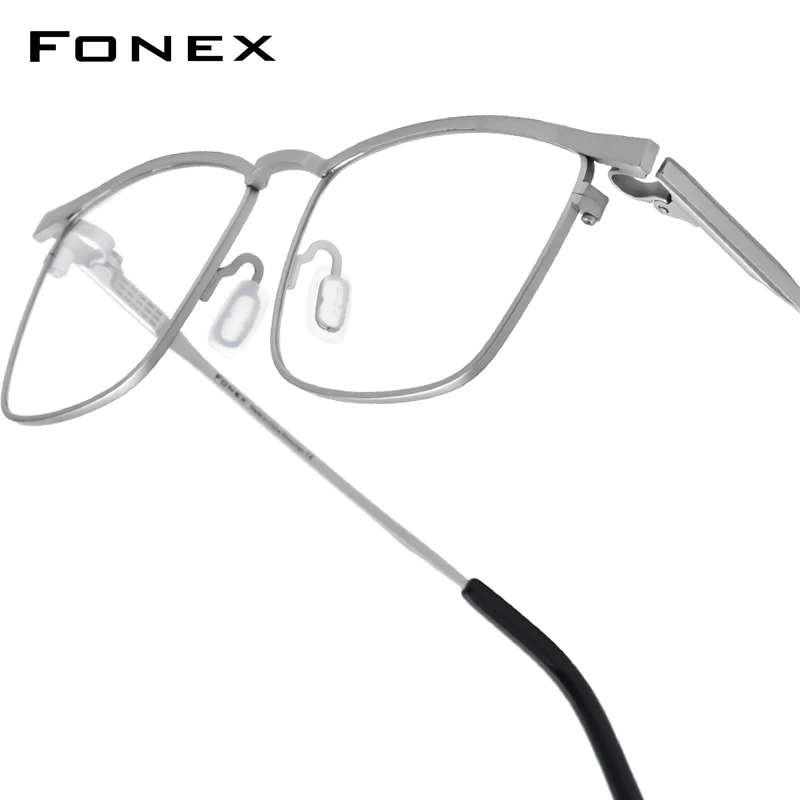 FONEX Titanium Glasses Frame Men Brand Design Square Ultralight Eyeglasses Japanese Ultralight-Weight High Quality Eyewear 85741
FONEX Titanium Glasses Frame Men Brand Design Square Ultralight Eyeglasses Japanese Ultralight-Weight High Quality Eyewear 85741