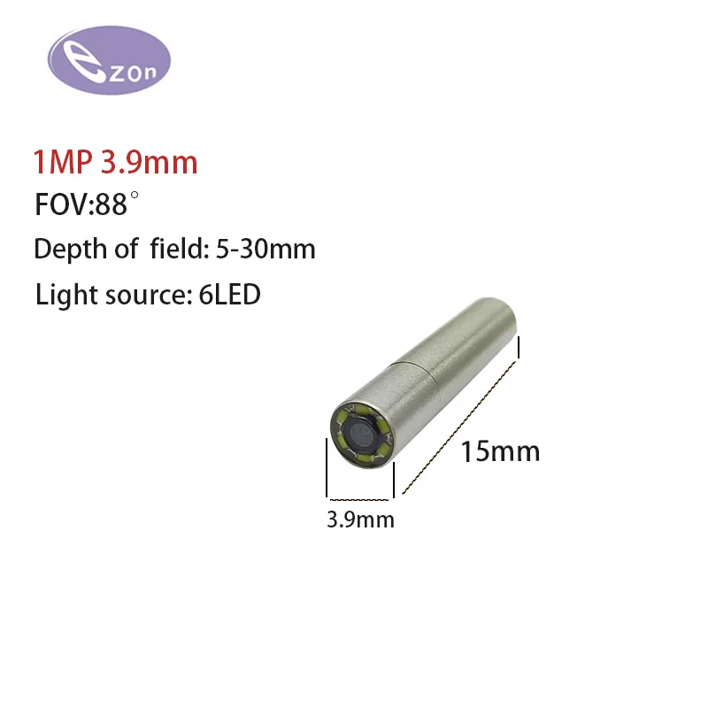 1MP 3.9mm USB Endoscope Module FOV88゜ Industrial Pipeline Adjustable Focus
1MP 3.9mm USB Endoscope Module FOV88゜ Industrial Pipeline Adjustable Focus