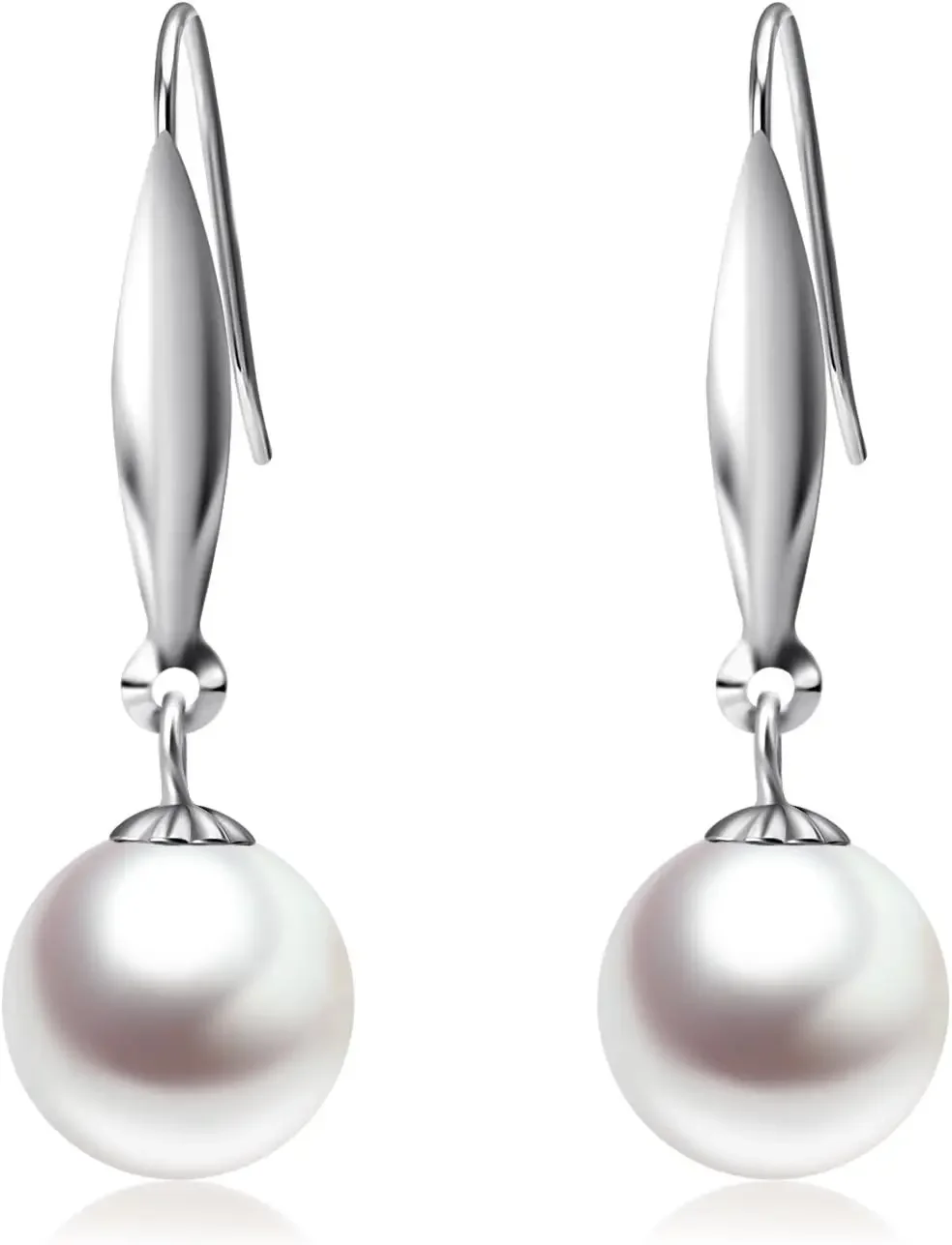 Fashion White Pearl Drop Ear Piercing Silver Arc Dangle Earrings Round Ball Tassel Pendant Earring for Women Wedding Jewelry
Fashion White Pearl Drop Ear Piercing Silver Arc Dangle Earrings Round Ball Tassel Pendant Earring for Women Wedding Jewelry