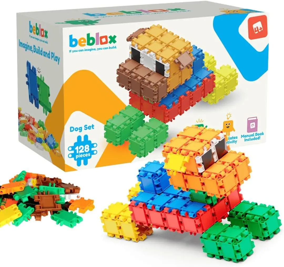 Building Blocks for Kids - Dog Set - 128-Piece Connecting Tiles - Interlocking Building Blocks for Kids, STEM Toys Kit, Fun & Ed
Building Blocks for Kids - Dog Set - 128-Piece Connecting Tiles - Interlocking Building Blocks for Kids, STEM Toys Kit, Fun & Ed