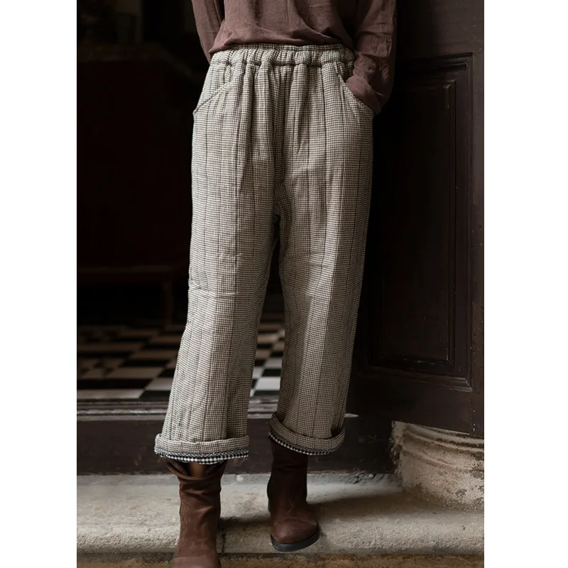 Vintage Harajuku Loose Sweatpants Plaid Quilted Casual Thicken Cotton Padded Harem Pants Pantalones High Waist Trousers Women
Vintage Harajuku Loose Sweatpants Plaid Quilted Casual Thicken Cotton Padded Harem Pants Pantalones High Waist Trousers Women