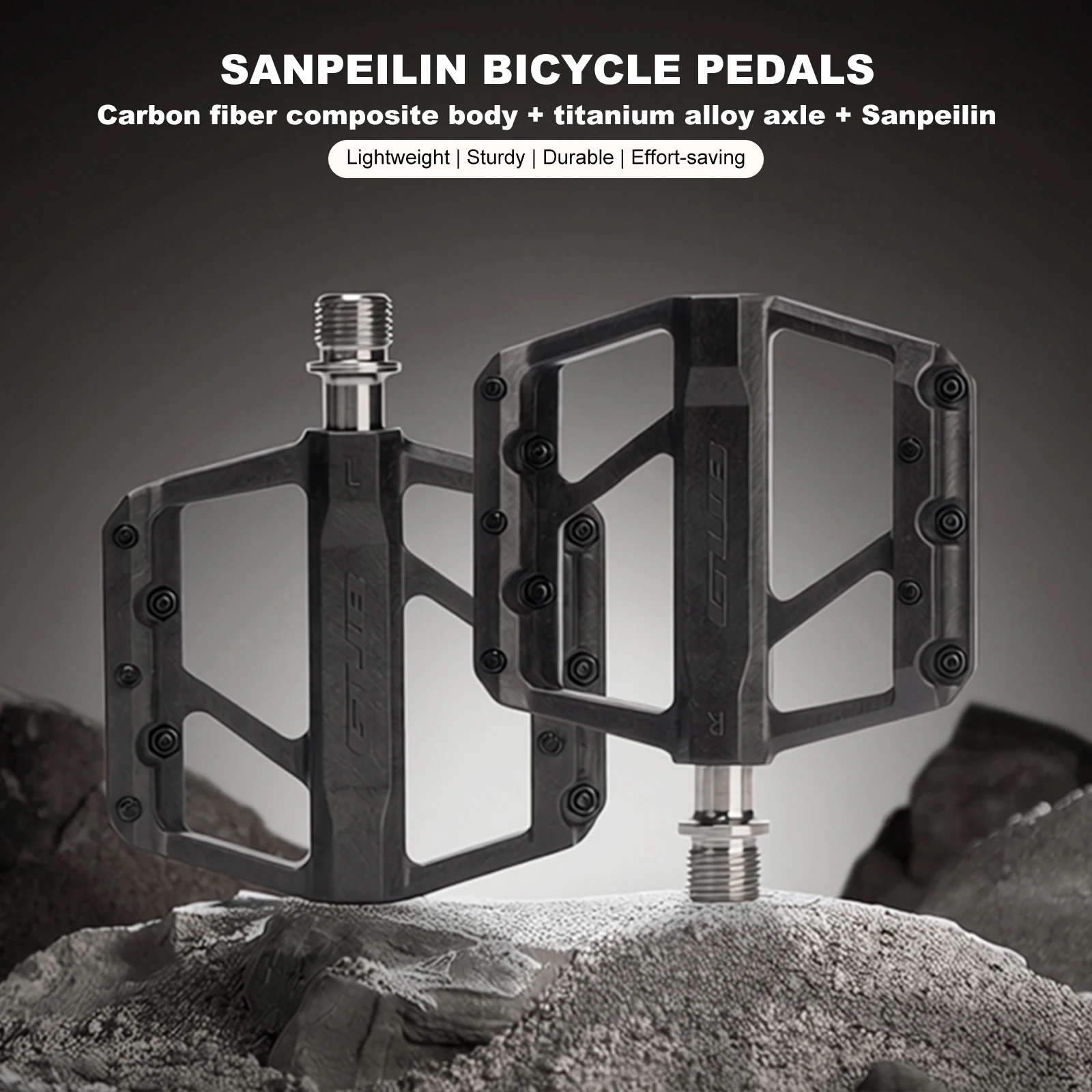 1 Pair Ultralight Mountain Bike Pedals 3 Bearings Titanium Shaft Bike Flat Pedal Road Bicycle Pedalling for MTB Road Bikes
1 Pair Ultralight Mountain Bike Pedals 3 Bearings Titanium Shaft Bike Flat Pedal Road Bicycle Pedalling for MTB Road Bikes