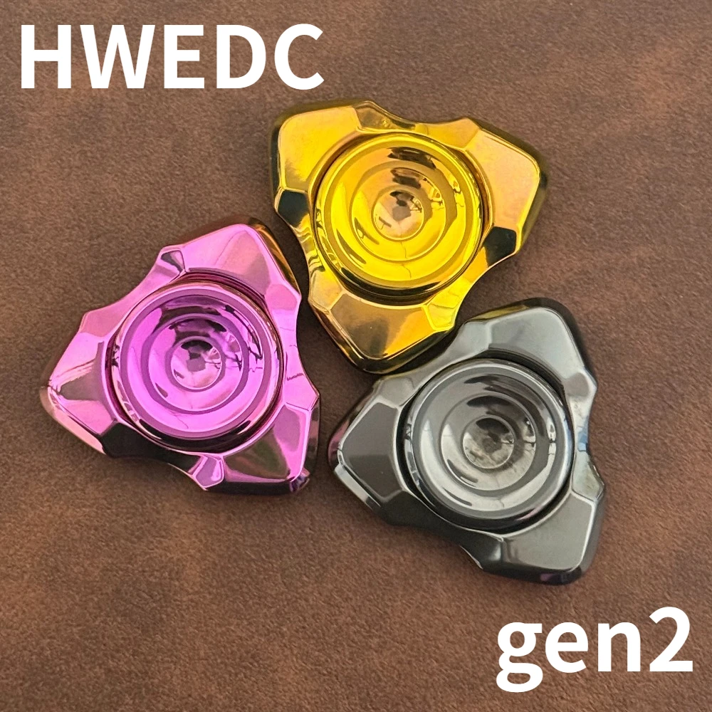 HWEDC Gen2 Multi-material Three-Leaf Hand-feel Attack Speed Mechanical Metal Fidget Spinner Decompression Toy
HWEDC Gen2 Multi-material Three-Leaf Hand-feel Attack Speed Mechanical Metal Fidget Spinner Decompression Toy