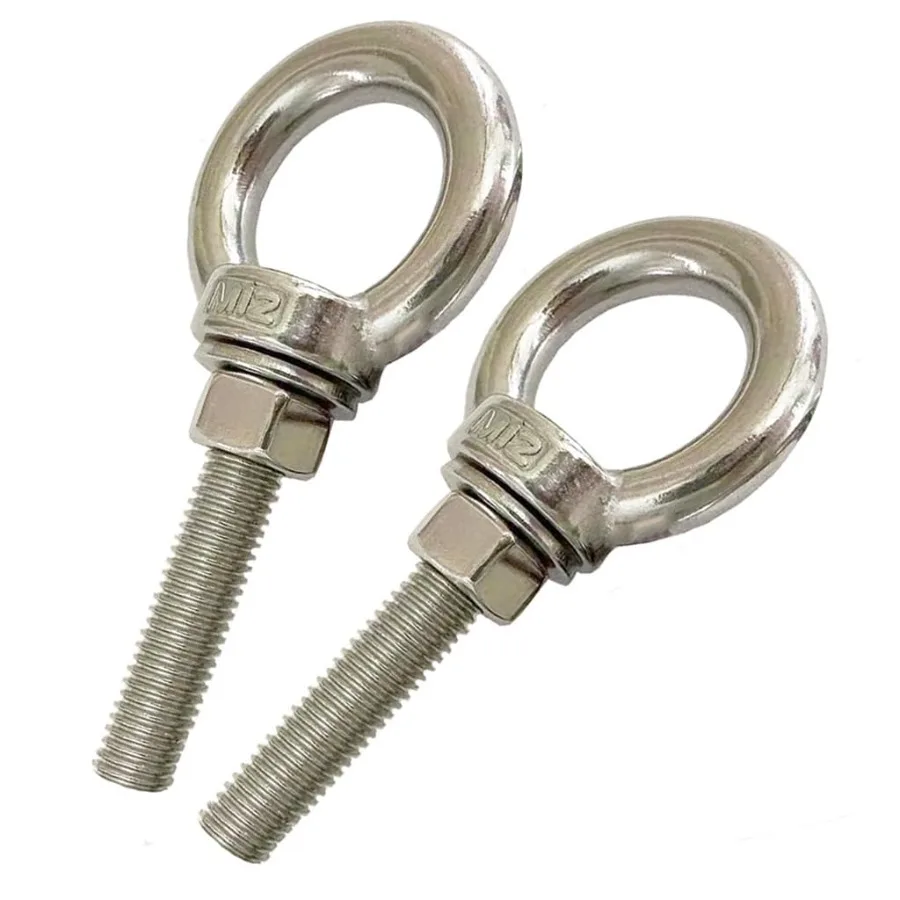 Болты с плечевым ушком из нержавеющей стали 304, 2 шт. M12, сверхмощное подъемное кольцо с проушиной, 2,4-дюймовый резьбовой болт с гайками и плоской промывкой
Болты с плечевым ушком из нержавеющей стали 304, 2 шт. M12, сверхмощное подъемное кольцо с проушиной, 2,4-дюймовый резьбовой болт с гайками и плоской промывкой