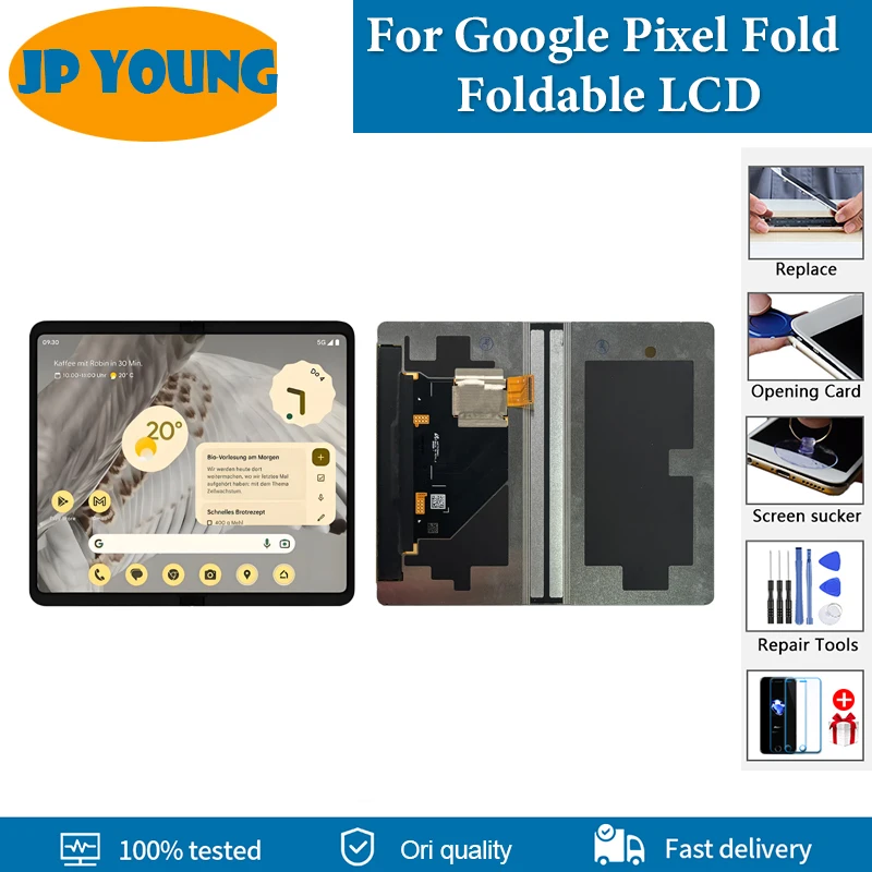 7.6" AMOLED Screen For Google Pixel Fold Foldable LCD Touch Panel Screen Digitizer Replace For Google Pixel Fold Main Screen
7.6" AMOLED Screen For Google Pixel Fold Foldable LCD Touch Panel Screen Digitizer Replace For Google Pixel Fold Main Screen