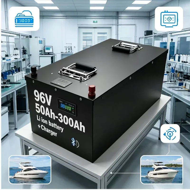 96V 50Ah-300Ah Li-ion Battery 26S BMS Bluetooth | For 5KW-14KW Sightseeing Vehicle & Electric Car
96V 50Ah-300Ah Li-ion Battery 26S BMS Bluetooth | For 5KW-14KW Sightseeing Vehicle & Electric Car