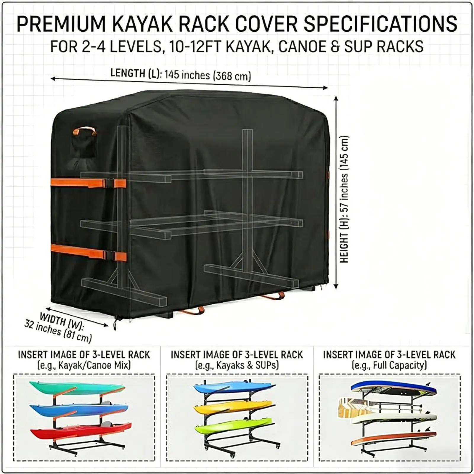 Kayak Rack Cover Dustproof Outdoor Canoe Storage Kayak Rack Dust Cover For Garden Patio Courtyard Beach Cabin
Kayak Rack Cover Dustproof Outdoor Canoe Storage Kayak Rack Dust Cover For Garden Patio Courtyard Beach Cabin