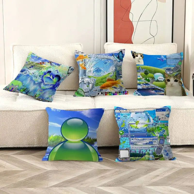 Frutiger Aero Art Decorative Room Aesthetics Pillow Case Home Decor Bedroom Sofa Bed Couch Pillow Cover 45x45
Frutiger Aero Art Decorative Room Aesthetics Pillow Case Home Decor Bedroom Sofa Bed Couch Pillow Cover 45x45