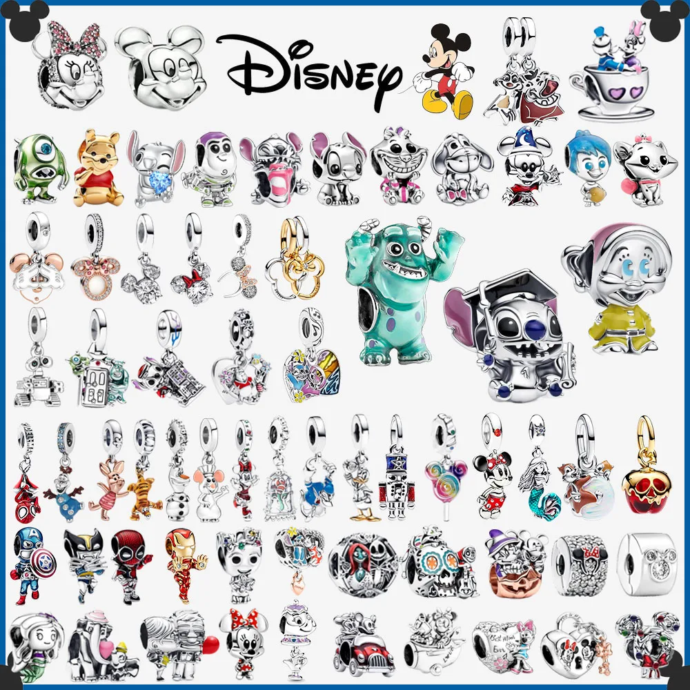 Disney Stitch Микки Винни из стерлингового серебра 925 пробы, подвески, подходят для оригинального браслета, бусины, ювелирные изделия, подарок «сделай сам»
Disney Stitch Микки Винни из стерлингового серебра 925 пробы, подвески, подходят для оригинального браслета, бусины, ювелирные изделия, подарок «сделай сам»
