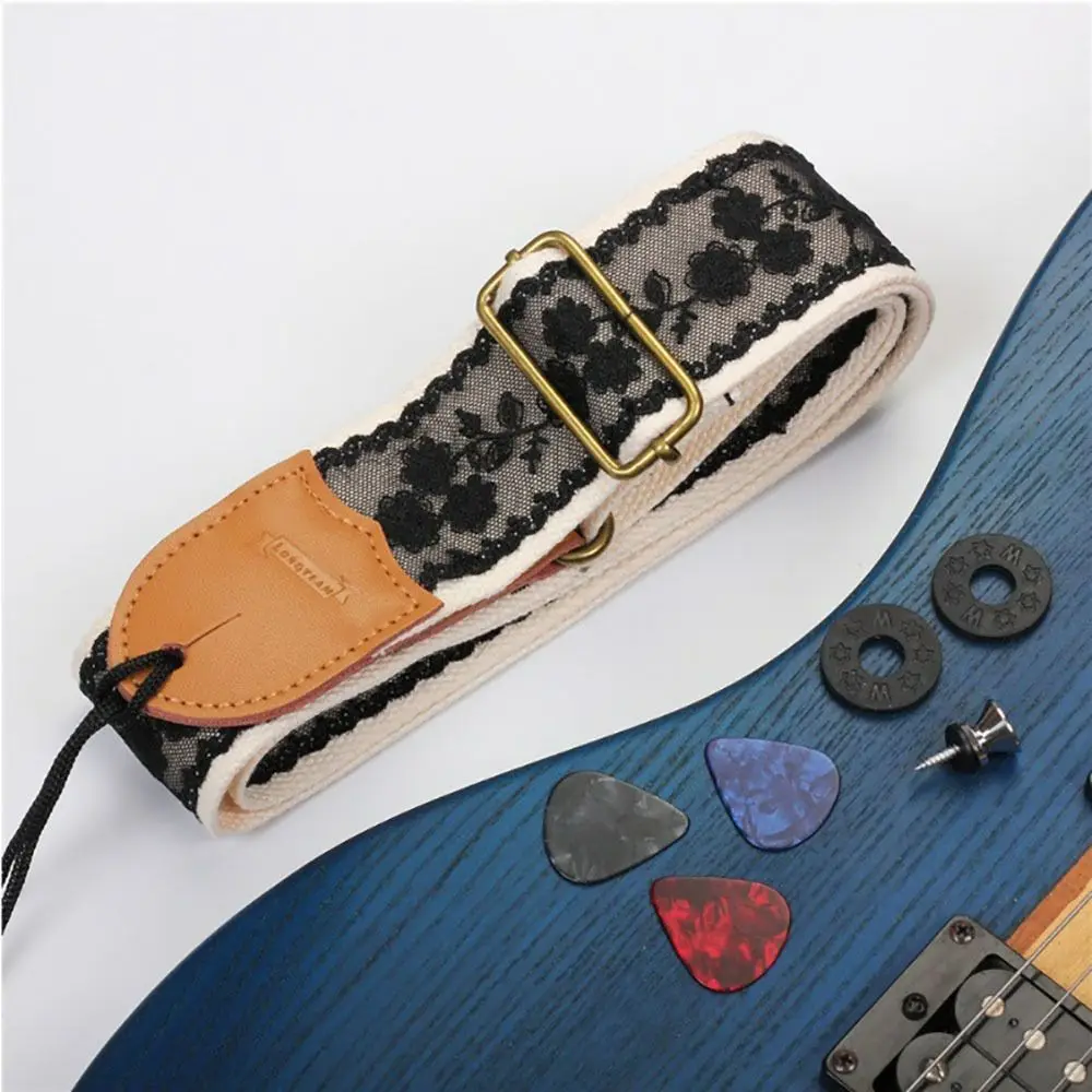 Lace Pattern Guitar Strap Adjustable With 3 Picks Guitar Shoulder Strap Musical Instruments Parts Bass/Guitar/Ukulele
Lace Pattern Guitar Strap Adjustable With 3 Picks Guitar Shoulder Strap Musical Instruments Parts Bass/Guitar/Ukulele