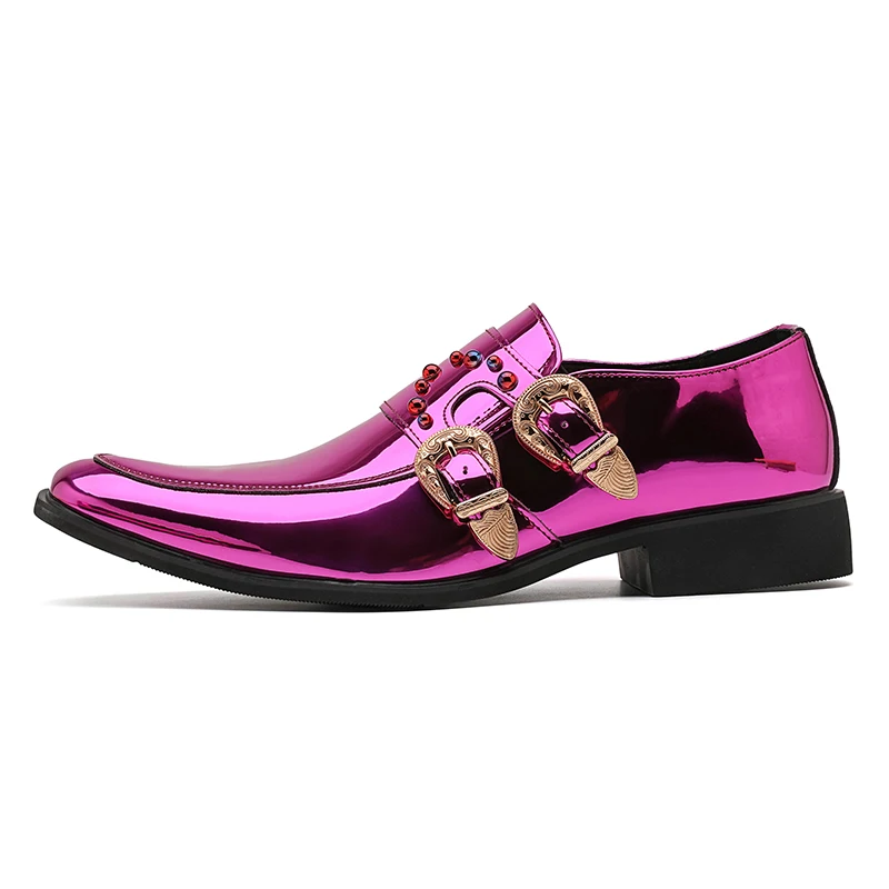 Hot Luxury Pink Mens Patent Leather Shoes Designer High Quality Pointed Chelsea Formal Shoes Man Dress Wedding Party Shoes Men
Hot Luxury Pink Mens Patent Leather Shoes Designer High Quality Pointed Chelsea Formal Shoes Man Dress Wedding Party Shoes Men