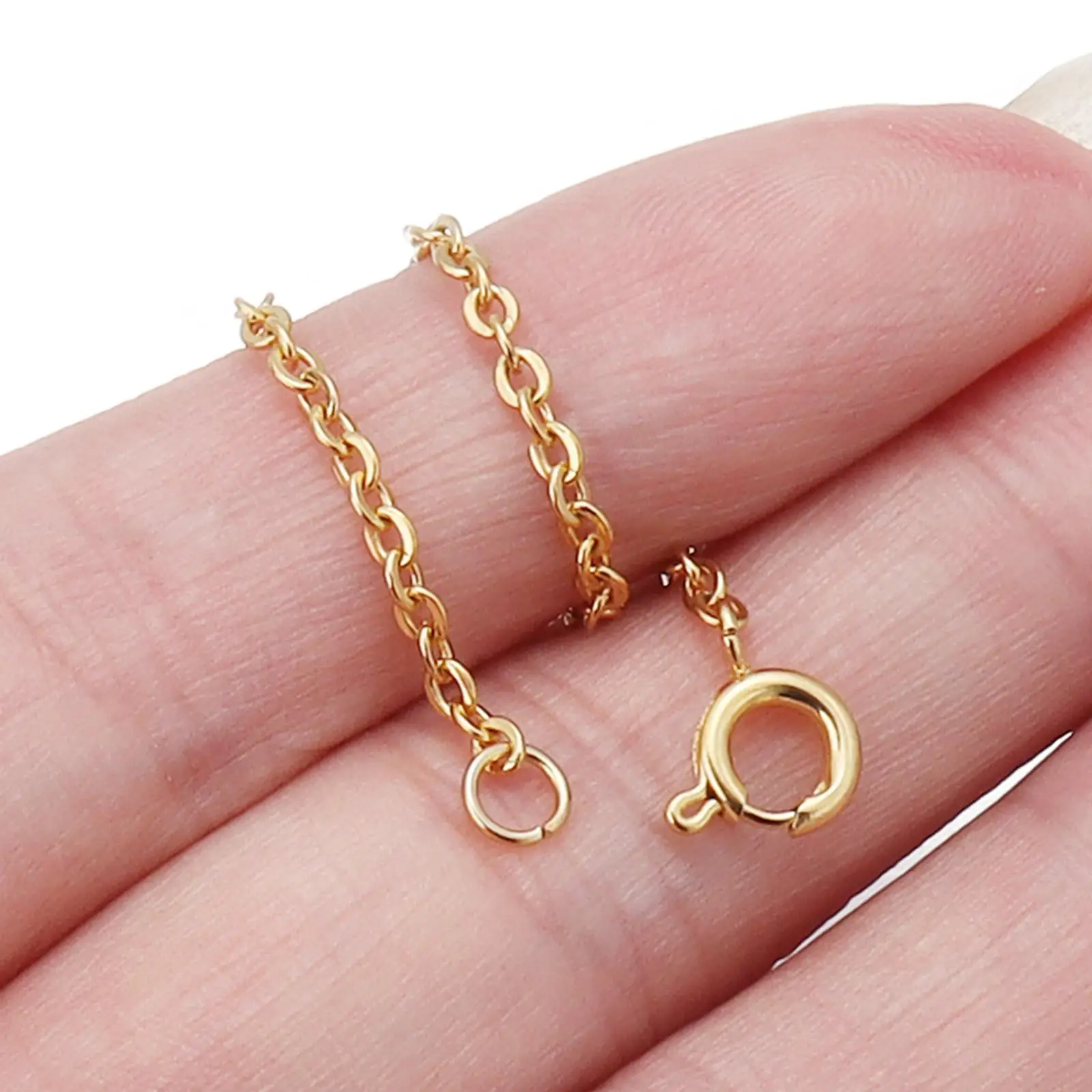 Extension Chain, Stainless Steel Two End Buckle extenders Chain for DIY Jewelry Making Repairing, Bracelet Choker Anklet
Extension Chain, Stainless Steel Two End Buckle extenders Chain for DIY Jewelry Making Repairing, Bracelet Choker Anklet