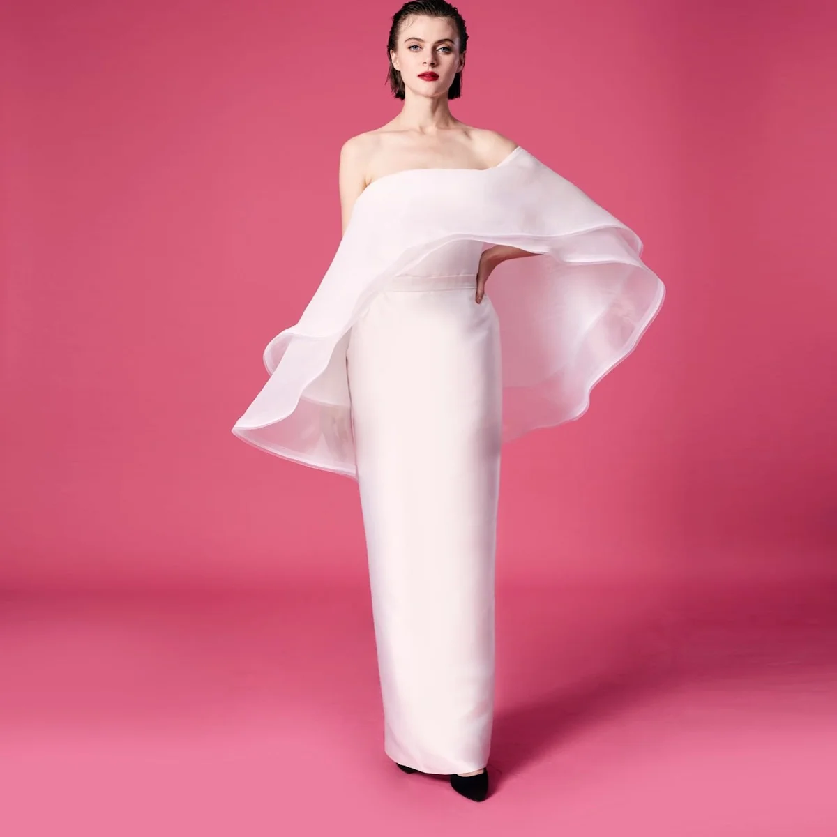 ROSELLA Off Shoulder Evening Dresses Floor Length Straight Ruffle Formal Occasions Dress with Back Split Haute Couture New 2023
ROSELLA Off Shoulder Evening Dresses Floor Length Straight Ruffle Formal Occasions Dress with Back Split Haute Couture New 2023