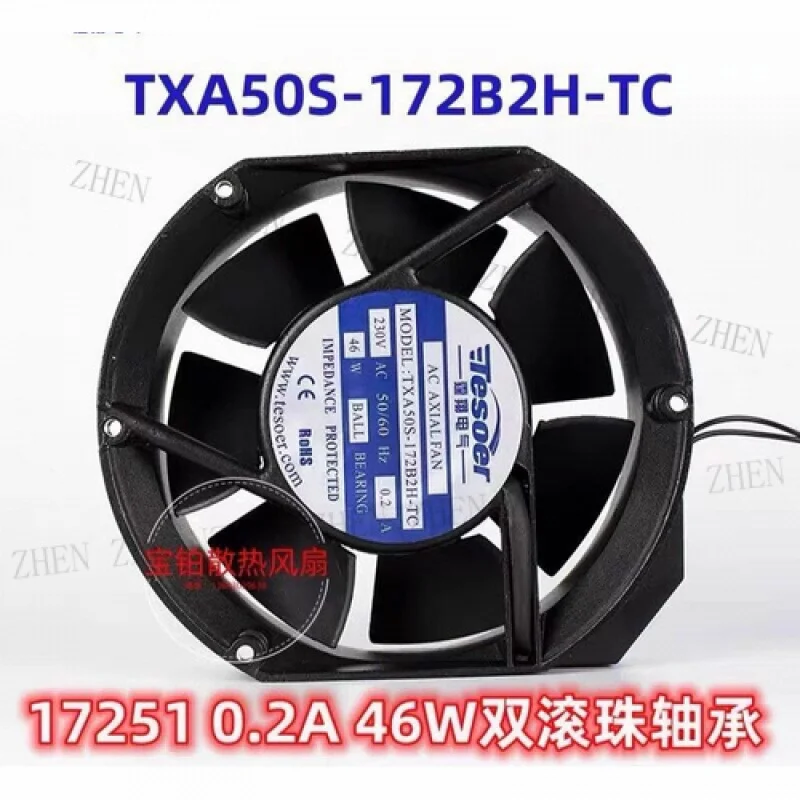 Y ДЛЯ Tesoer TXA50S-172B2H-TC 230 В 0,2 А 17251 17 см охлаждающий вентилятор
Y ДЛЯ Tesoer TXA50S-172B2H-TC 230 В 0,2 А 17251 17 см охлаждающий вентилятор