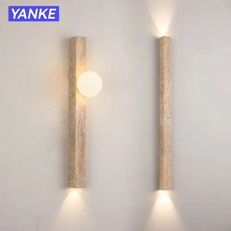 Wabi-sabi Yellow Travertine Cave Stone Wall Light Retro Creative Staircase Corridor Entrance Long Wall Lamp Bedroom Bedside Lamp
Wabi-sabi Yellow Travertine Cave Stone Wall Light Retro Creative Staircase Corridor Entrance Long Wall Lamp Bedroom Bedside Lamp