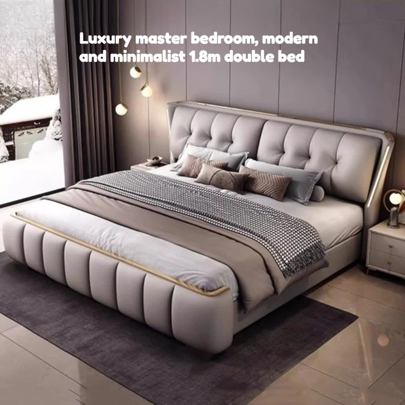 Minimalist King Size Bed Luxury European 180x200cm Storage Multifunctional Bed Frames Modern Hotel Bedroom Home Furniture
Minimalist King Size Bed Luxury European 180x200cm Storage Multifunctional Bed Frames Modern Hotel Bedroom Home Furniture