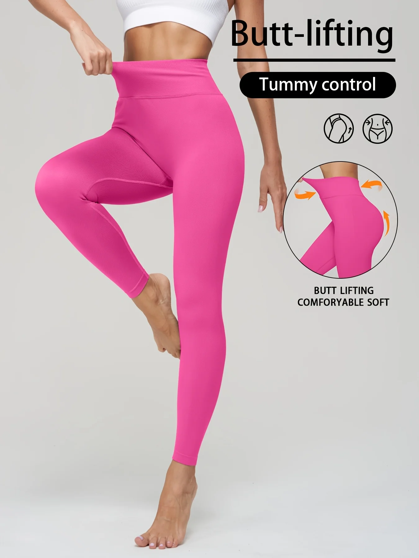 Seamless T-Line Peach Butt Yoga Pants for Women, Ruched High Waist Tummy Control & Butt Lifting Fitness Leggings
Seamless T-Line Peach Butt Yoga Pants for Women, Ruched High Waist Tummy Control & Butt Lifting Fitness Leggings