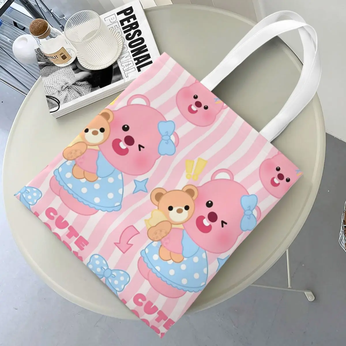 Loopy Cute Cartoon Canvas Tote Bag Reusable Large Capacity Shopping Bag for Unisex Travel Bags
Loopy Cute Cartoon Canvas Tote Bag Reusable Large Capacity Shopping Bag for Unisex Travel Bags