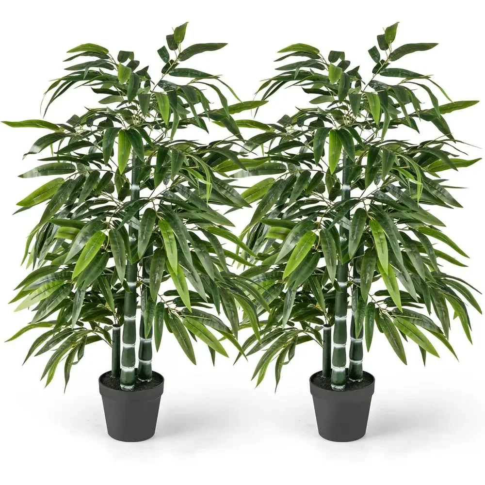 Set of 2 Artificial 50 Tall Bamboo Trees with 3 PE Trunks and Lush Leaves, Ideal for Indoor and Outdoor Decor
Set of 2 Artificial 50 Tall Bamboo Trees with 3 PE Trunks and Lush Leaves, Ideal for Indoor and Outdoor Decor