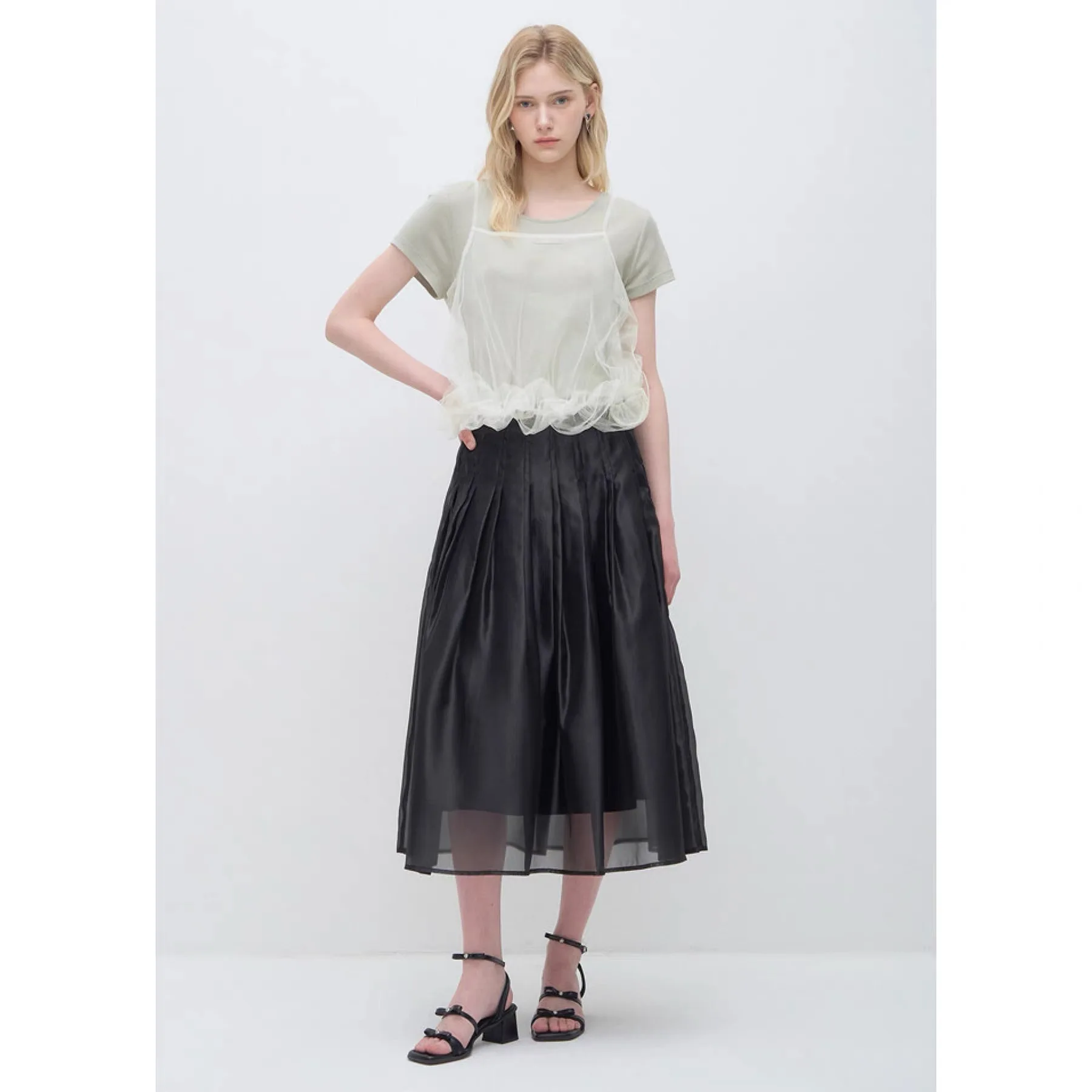 Lemon Cheese Summer Elegant Soft Glossy High Waist Pleated A-Line Skirt Casual Style Female Fashion 2026
Lemon Cheese Summer Elegant Soft Glossy High Waist Pleated A-Line Skirt Casual Style Female Fashion 2026