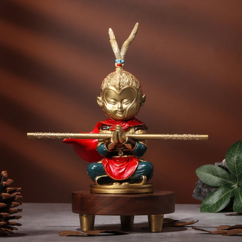 Monkey King Monkey King Ornament Pure Brass Creative Office Desktop Ornament
Monkey King Monkey King Ornament Pure Brass Creative Office Desktop Ornament